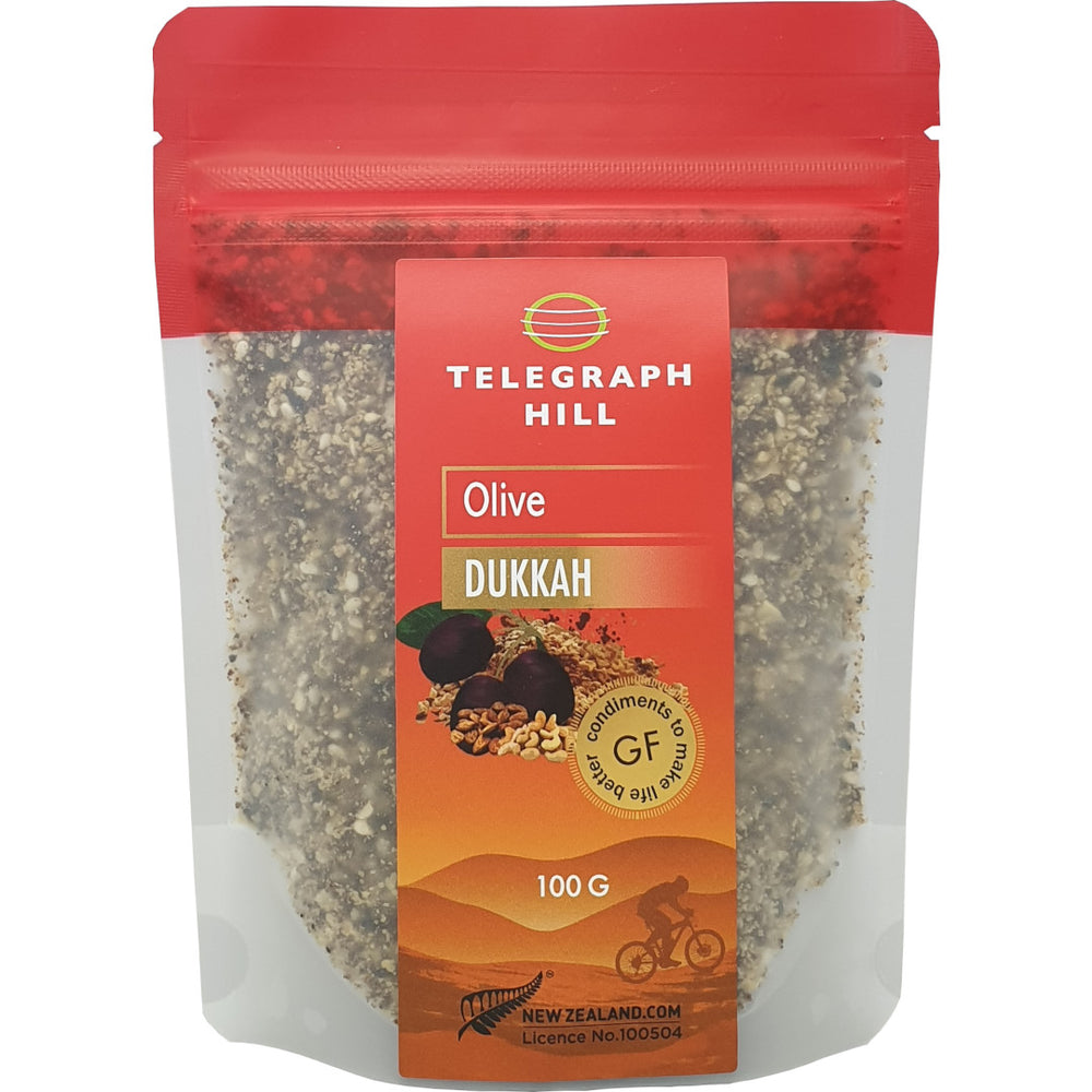 Telegraph Hill Olive Dukkah 100g Red top Pouch Gluten Free