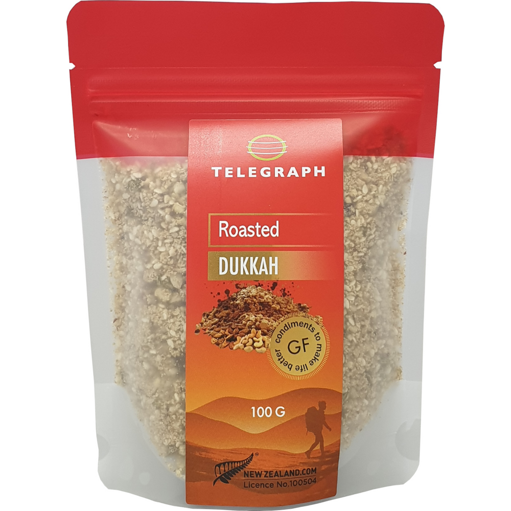 Telegraph Hill Roasted Dukkah nut and Spice dipping mix 100g Red Top Plastic Pouch
