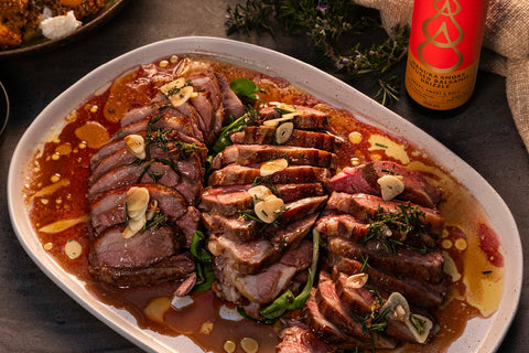 Oven Roasted Lamb Rump with Manuka Smoke Balsamic