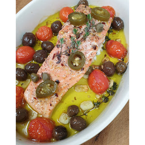 Mediterranean Baked Salmon