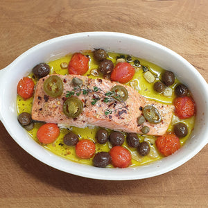 Mediterranean Baked Salmon