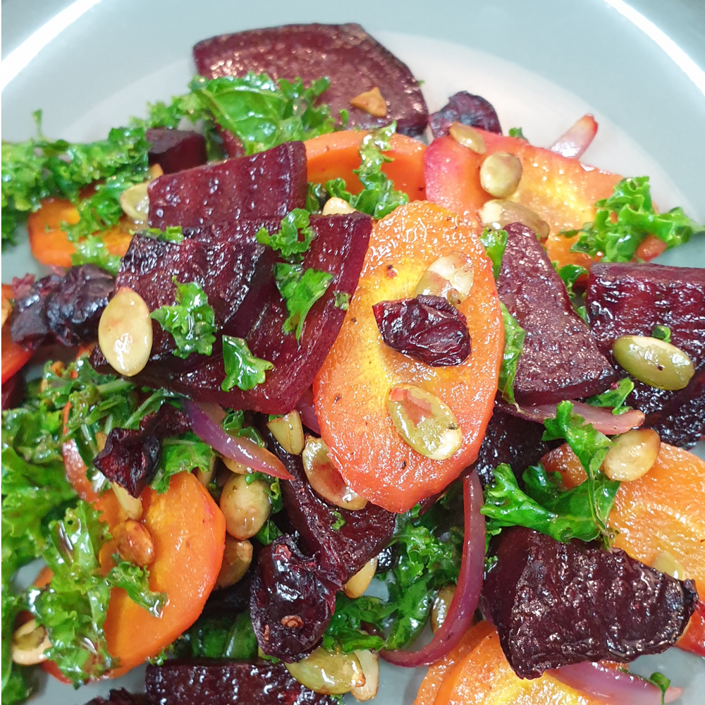 Carrot, Beet and Kale Salad with Telegraph Hill Beetroot and Apple Cider Vinaigrette