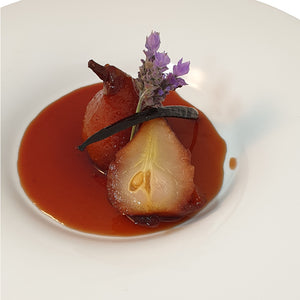 Cabernet Poached Pears