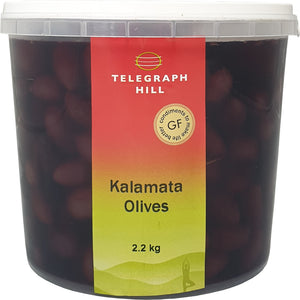 Telegraph Hill NZ Olives Kalamata Olives 2.2kg Tub with handle