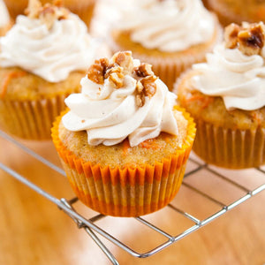 Olive Oil & Vegetable Cupcakes (like carrot cake only better)