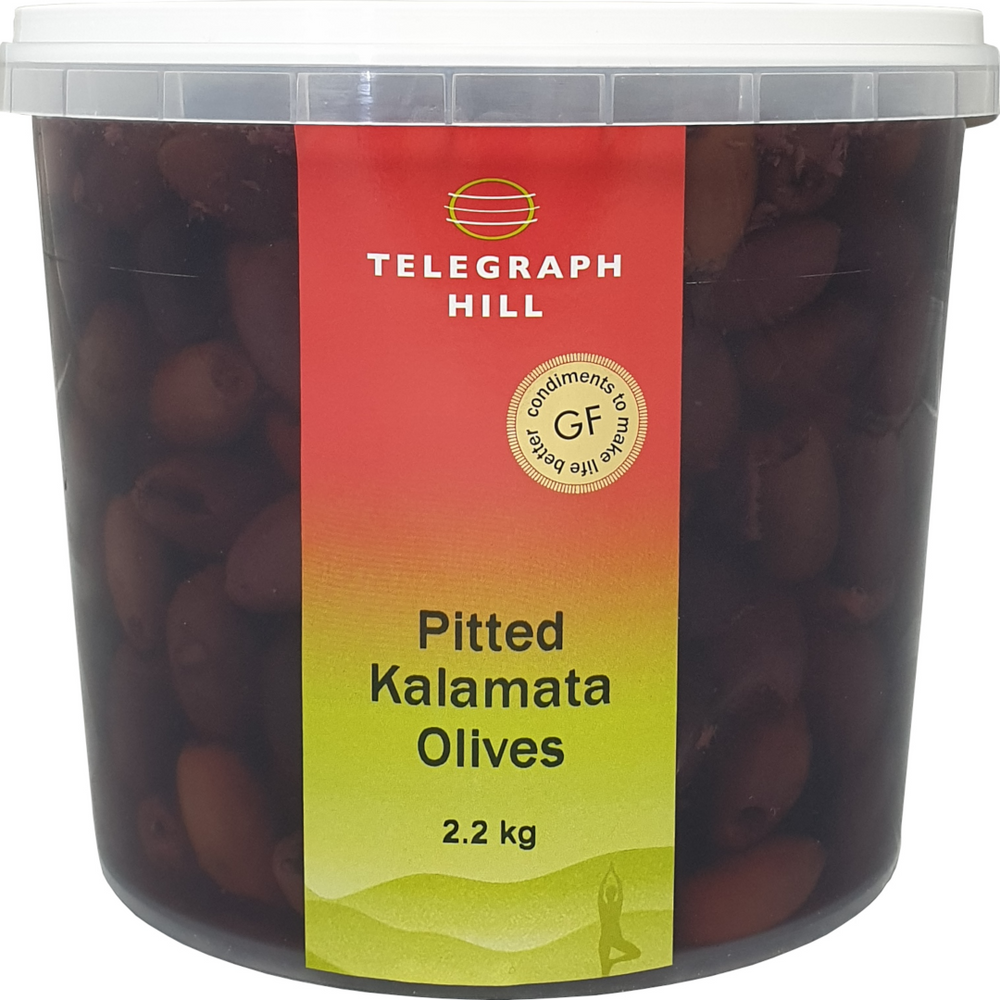NZ Olives Telegraph Hill Pitted Kalamata Olives 2.2kg Plastic Tub