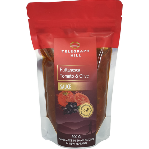 Telegraph Hill Puttanesca Tomato & Olive Ready Made Meal Sauce 300g Red Top Plastic Pouch