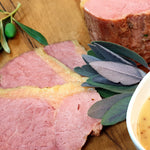 Whisky and Orange Corned Beef with Mustard Sauce